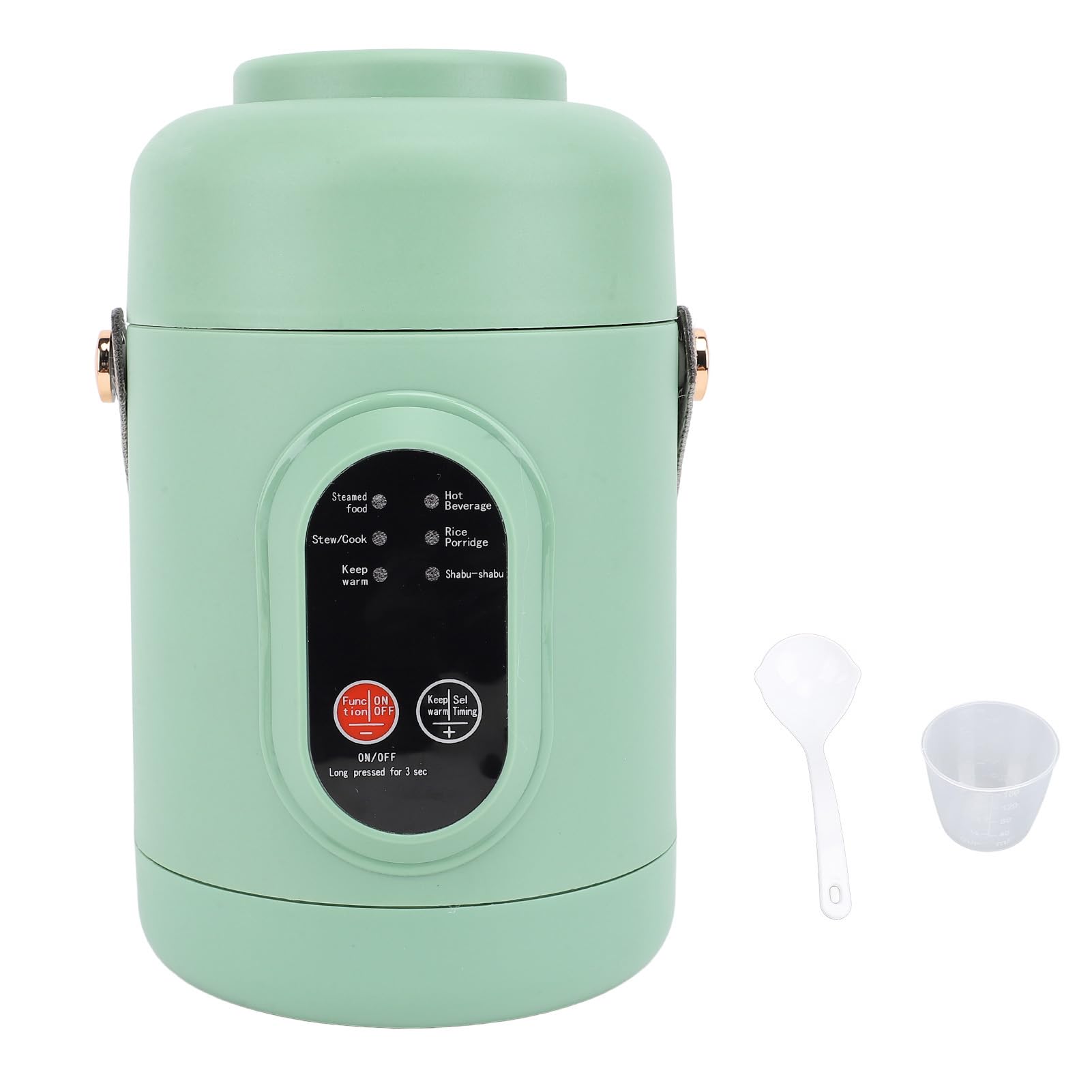 Tragbarer Elektrischer Topf, Mini-Multifunktions-Kochtopf 500 W, Reisekocher aus Edelstahl für Hausfrauen, Geschäftsleute und Reisende (EU-Stecker 220 V)