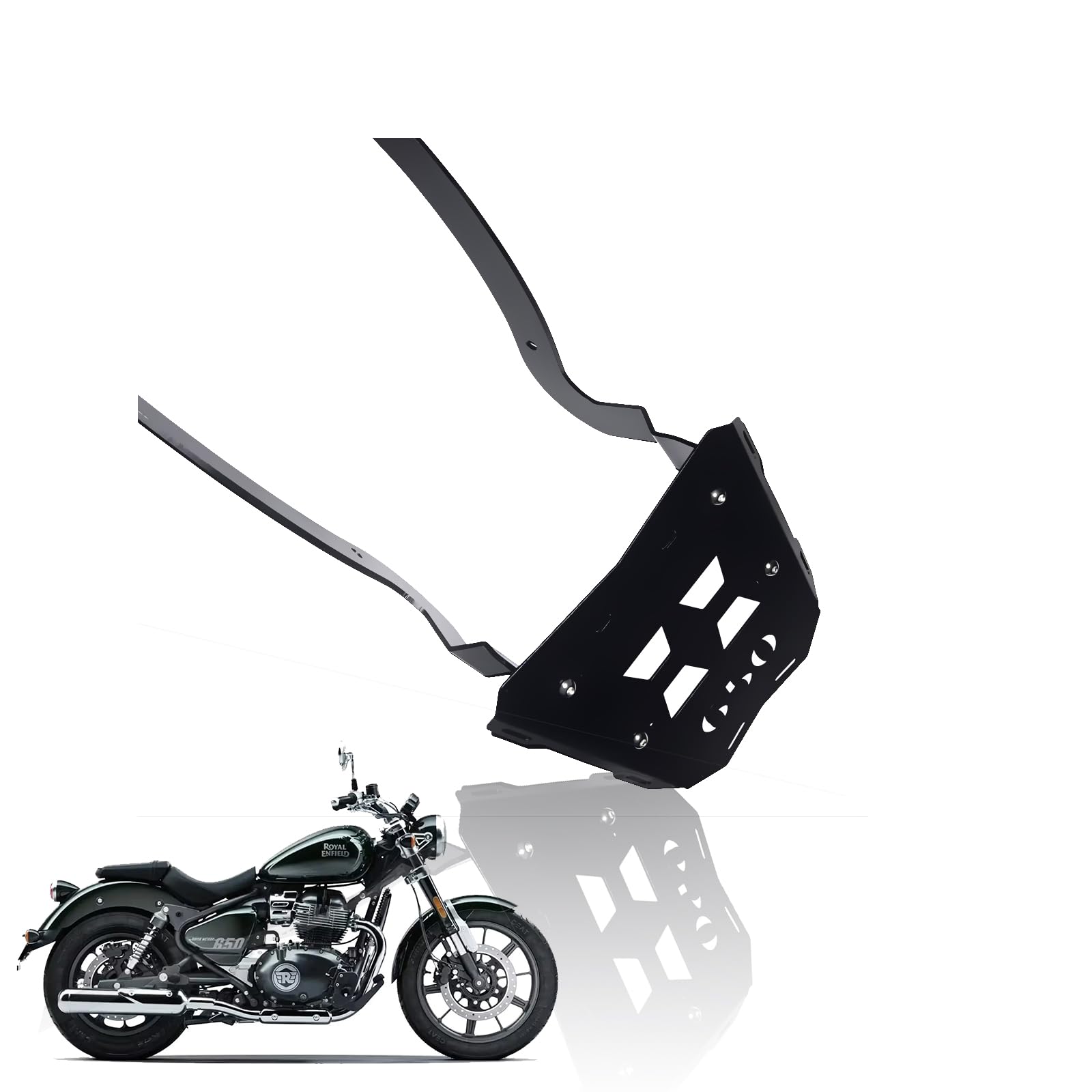 MOTO GENIUS Rear Luggage Rack for RE Super Meteor 650 | Durable Expedition Luggage Carrier | Heavy-Duty Rear Rack for Super Meteor 650-image-40