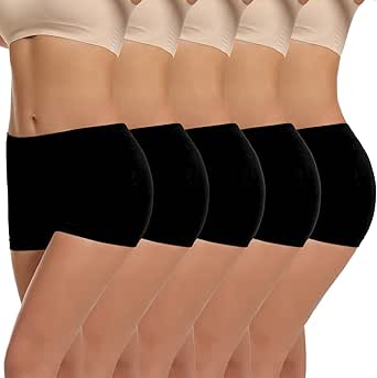 LALESTE Womens Cotton Boy shorts Underwear Stretch Boyshorts Panties Ladies Boxer Briefs Pack of