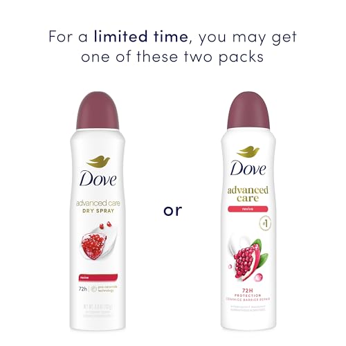 Image of Dove Advanced Care Antiperspirant Deodorant Dry Spray Revive for helping your skin barrier repair after shaving With Pro Ceramide Technology to boost ceramide levels in your skin 3.8 oz