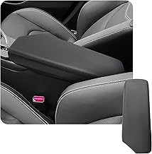 CDEFG Compatible with Toyota C-HR CHR Hybrid 2024 2025 Central Armrest Armrests Cover Scratch Protection Centre Console Leatherette Armrest Box Cover Car CHR 2024 Accessories