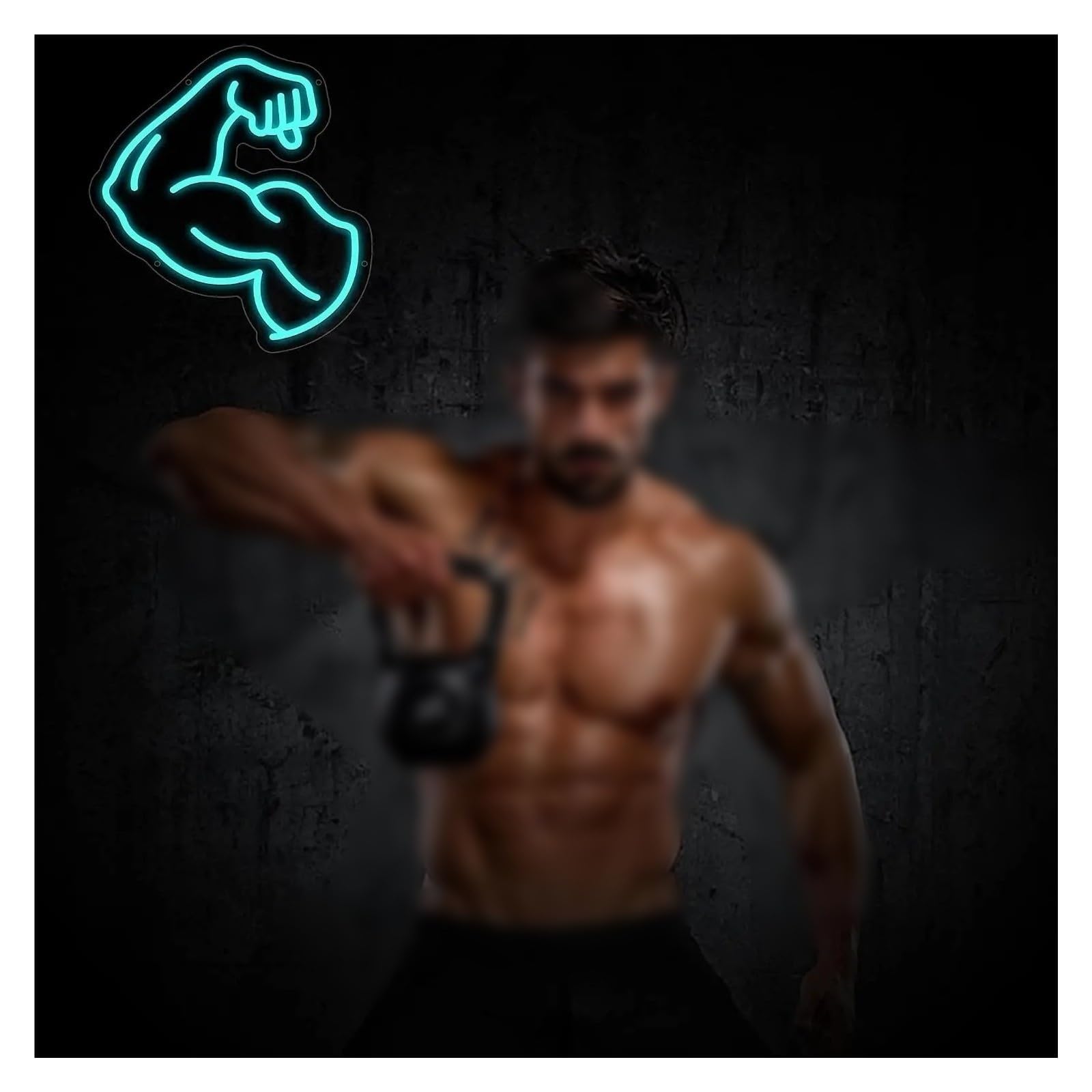 Decoración Lámparas Muscle Arm Fitness Letreros De Neón