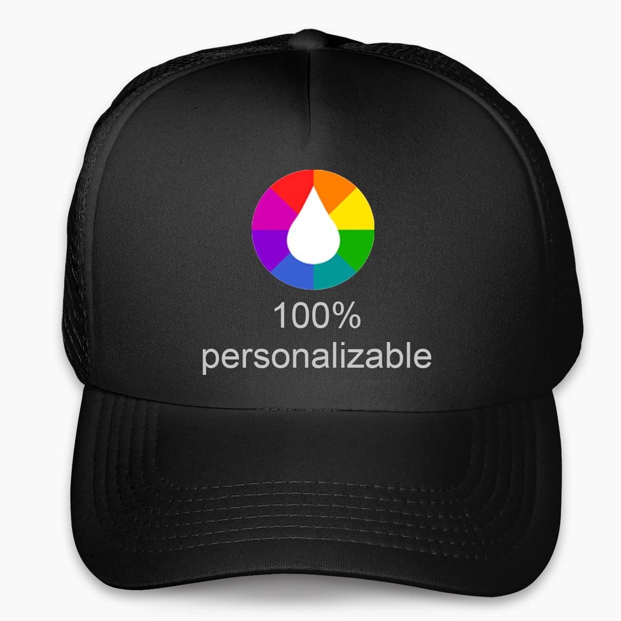 Custom Gorra Personalizable Trucker · Personalizable 100% con Fotos y Textos · Gorra para Deporte, Publicidad, Empresa, Acampada, Viaje, Regalo Original