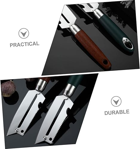 Miniatura 6 de Luxshiny 2 unids de acero inoxidable Peeler vegetal herramienta de pelado de frutas raspador de frutas en forma de Y Pelador de verduras Soda Fruta