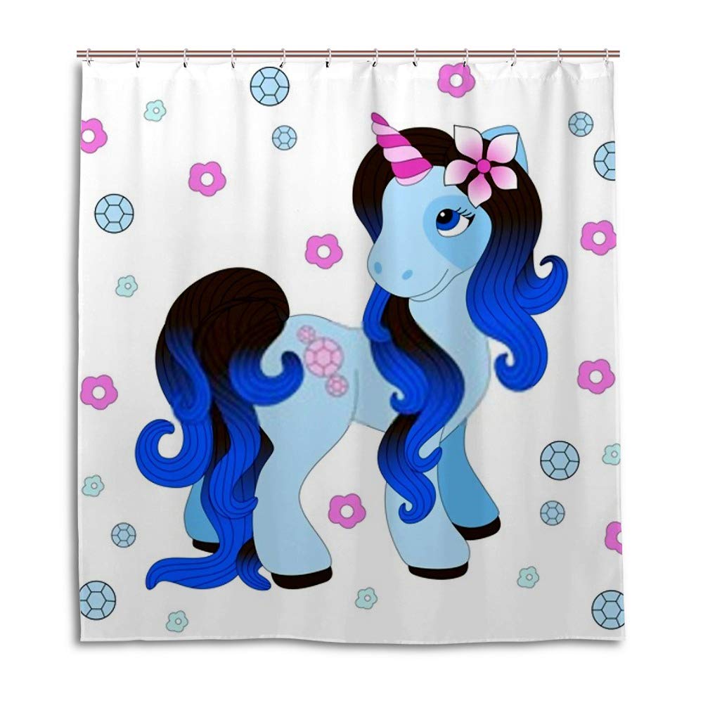 Rideau de douche Little Unicorn pour égayer la salle de bain des enfants avec un décor magique