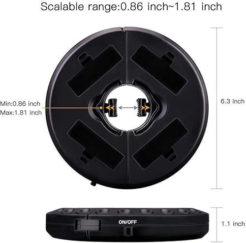 Miniatura 4 de Luz para sombrilla de patio, 28 luces LED a 200 lúmenes, 3 modos de iluminación inalámbrica, 4 pilas AA, luz de poste para sombrilla de patio,