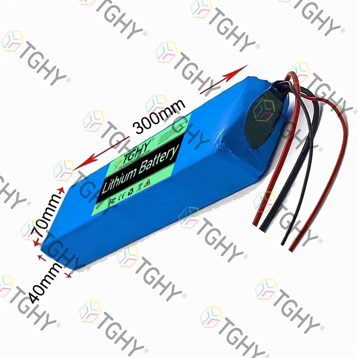 TGHY Batterie de Remplacement au Lithium pour Trottinette électrique 36 Volts, 36V 6,6 Ah, 7,8 Ah, 9 Ah, Batterie Lithium-ION de 324 Wh pour hoverboards, Skateboards et Moteurs.,36v 6.6ah,XT30+SM