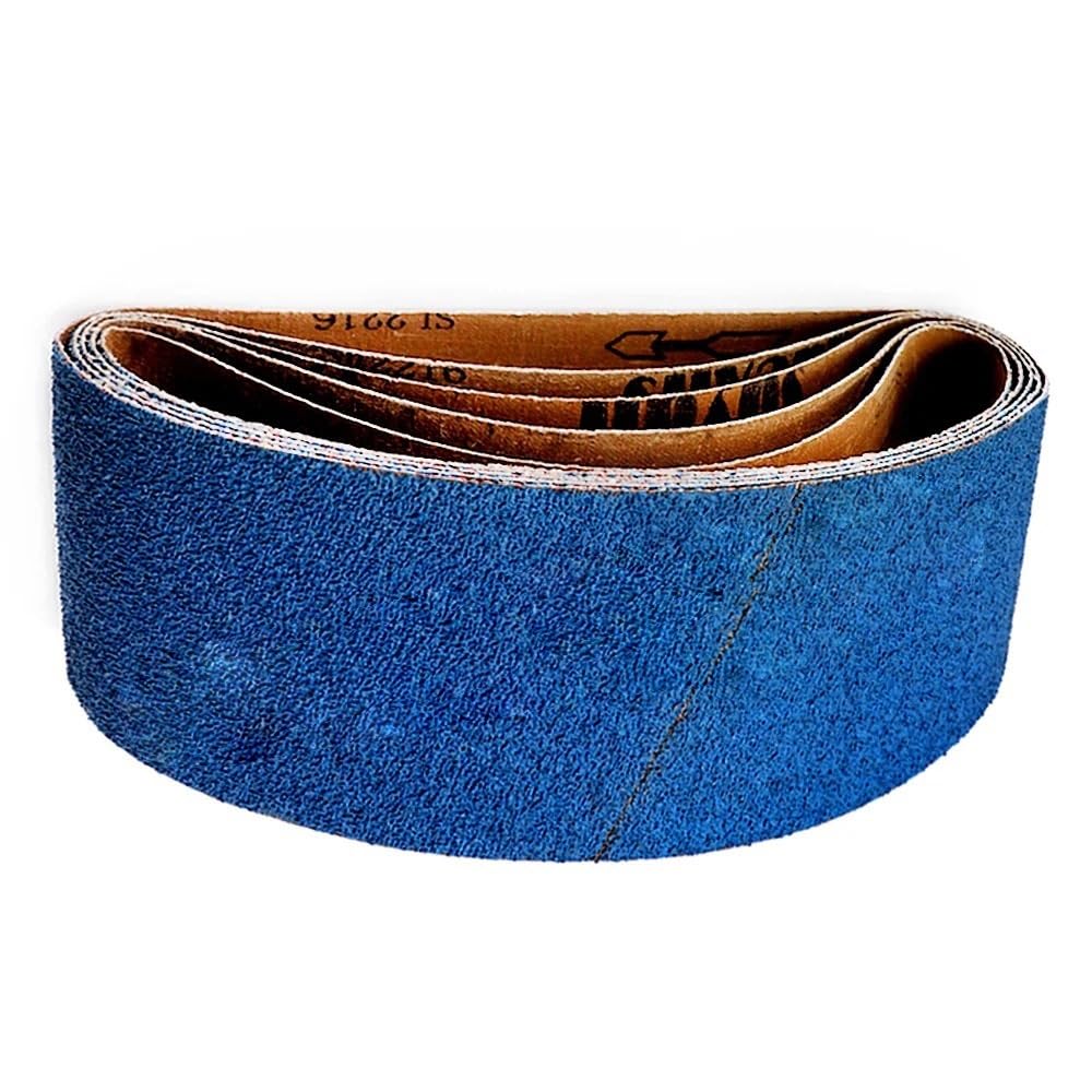 Szlifierka taśmowa, 5 szt. pasów ściernych z korundu cyrkonowego 915x100 mm, P40, P60, P80, P120 do szlifierki stołowej(40)