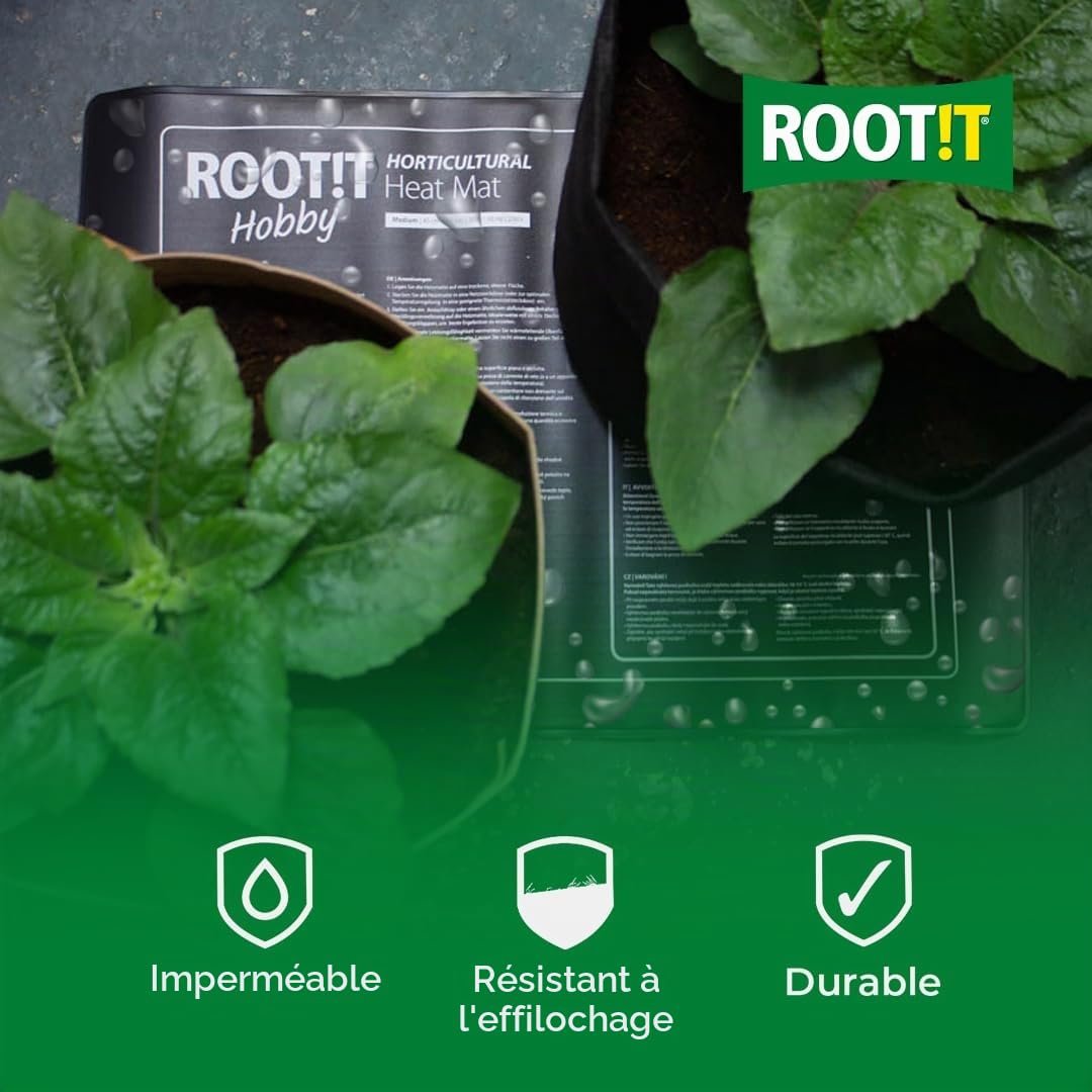 Root!T ROOTT Tapis Chauffant Large-60W Noir