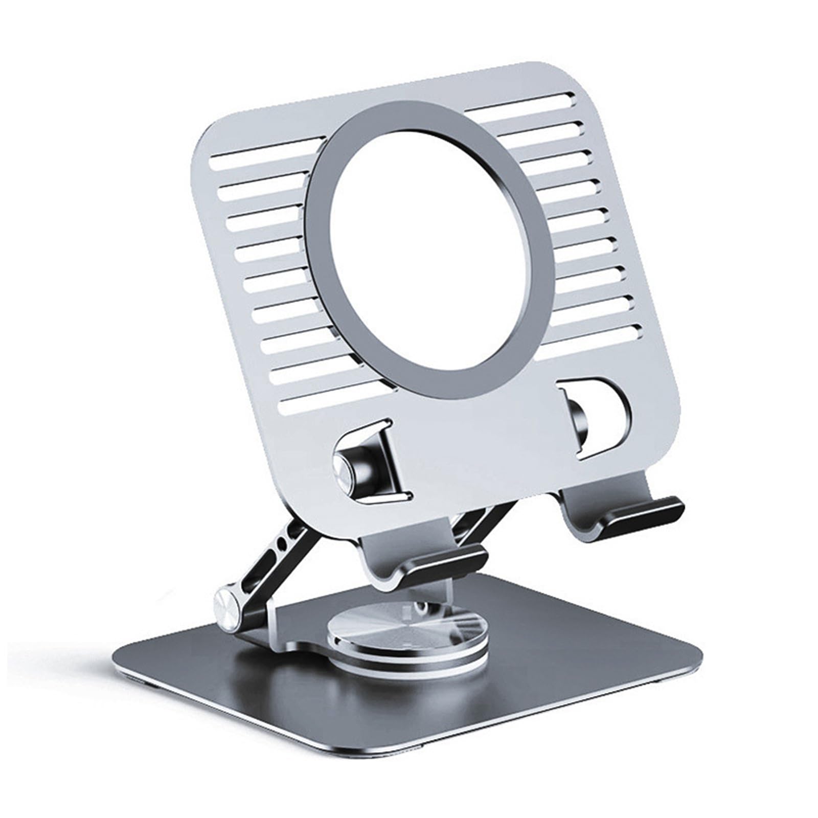 Soporte portátil plegable para portátil, rotación ajustable, altura antivibración, diseño antivibración para uso doméstico para portátiles de 15.6 pulgadas, soporte ergonómico para laptop