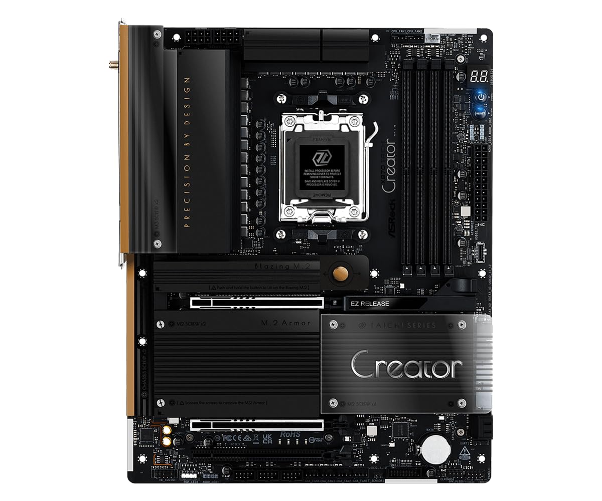 ASRock X870 Taichi Creator マザーボード Amazon.com: ASRock X870 Taichi Creator EATX, AMD AM5 Ryzen 9000