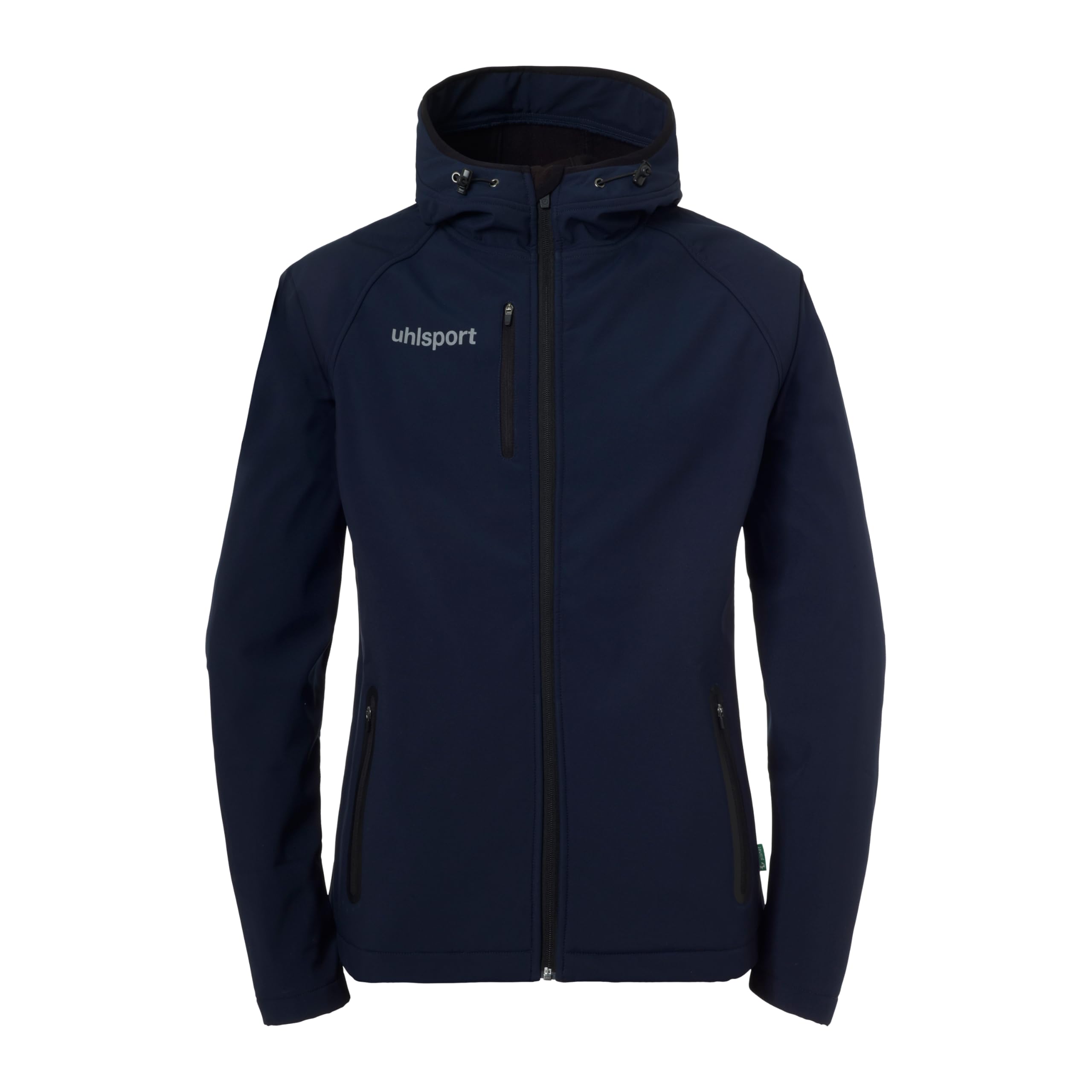 uhlsport Women's Essential Softshell Jacket, Hooded, Waterproof, Windproof, Model 100531341