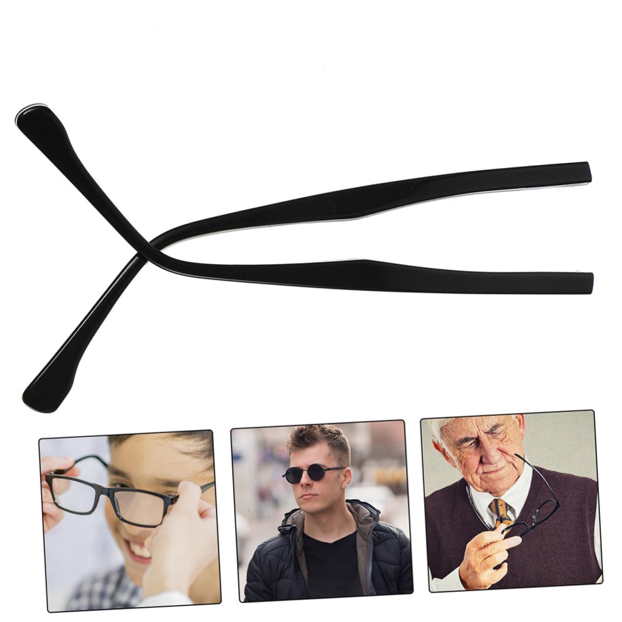 Didiseaon 8 Paires Accessoires Lunettes Branche De Lunettes De Rechange Bras De Pattes De De Rechange Branche De Remplacement De Pièces De Black Métal