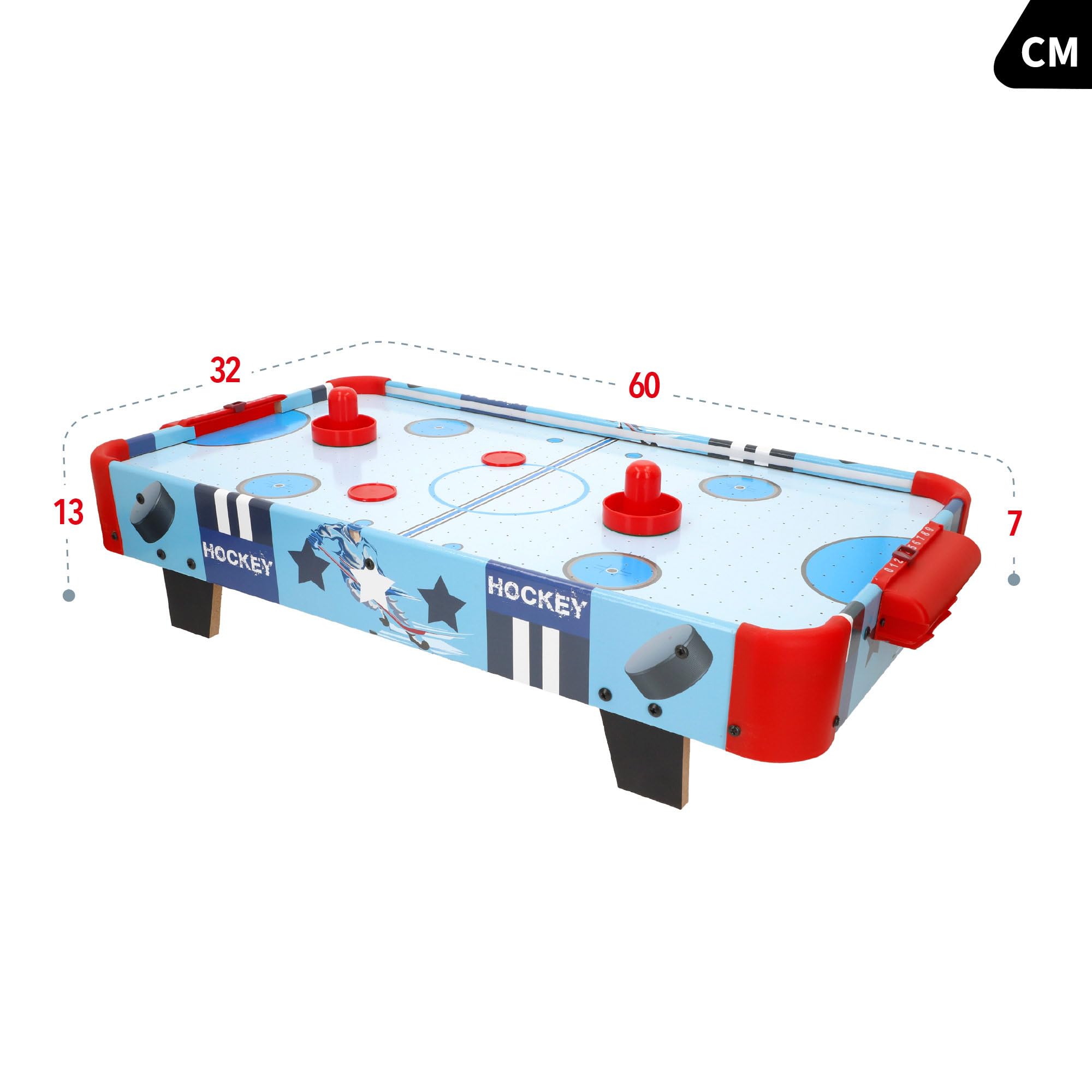 COLORBABY - Table Air Hockey pour Enfants, Couleur 60 x 32 x 13 cm (85439)
