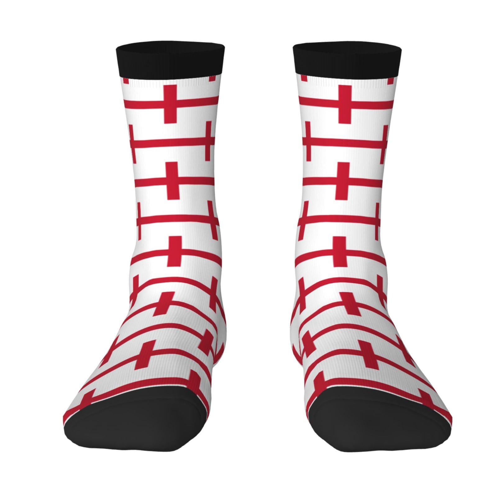 Flag of England Unisex Socks Classic Mid Calf Socks Outdoor Sports Running Casual Socks