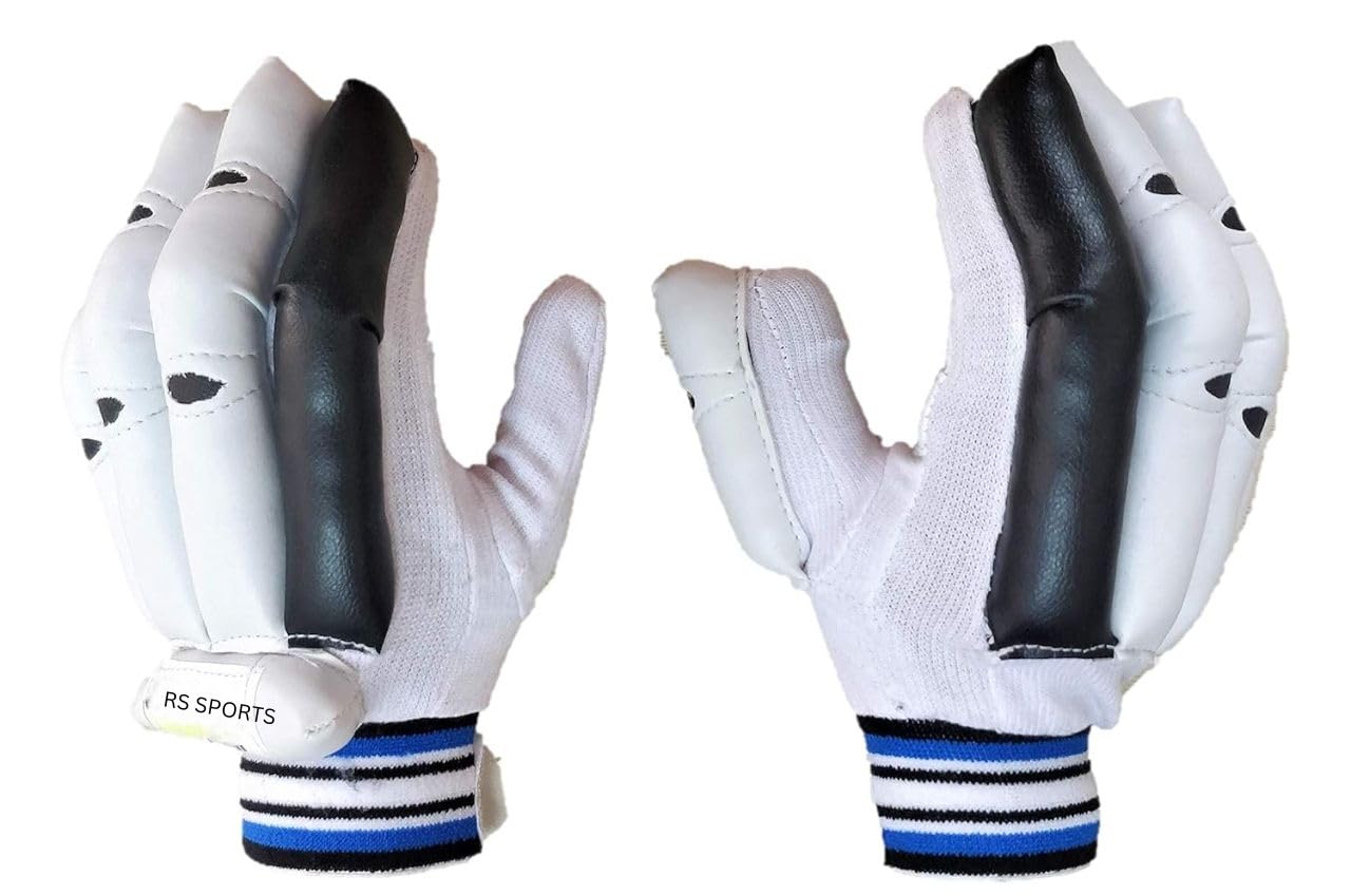 RS Cricket Batting Gloves (Youth, 9-12 Years) Black and White (B0DHF48426) Amazon Price History, Amazon Price Tracker