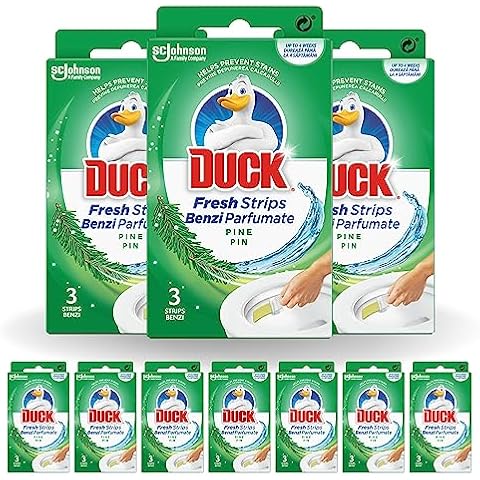 Duck Toilet Fresh Strips with Pine Fragrance Cover