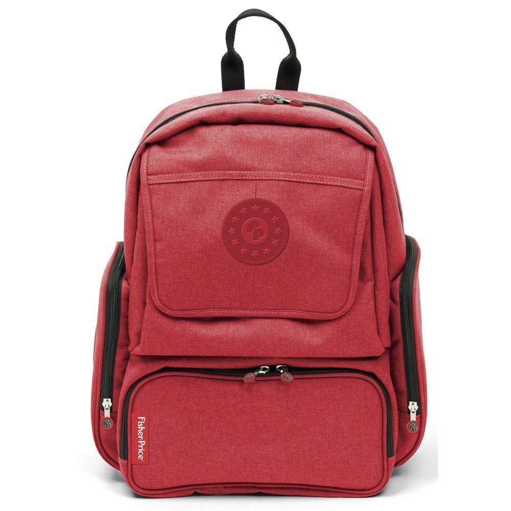 Fisher-Price Mama Backp+Acc, 29.5 X 14 X 42.5 cm, Red
