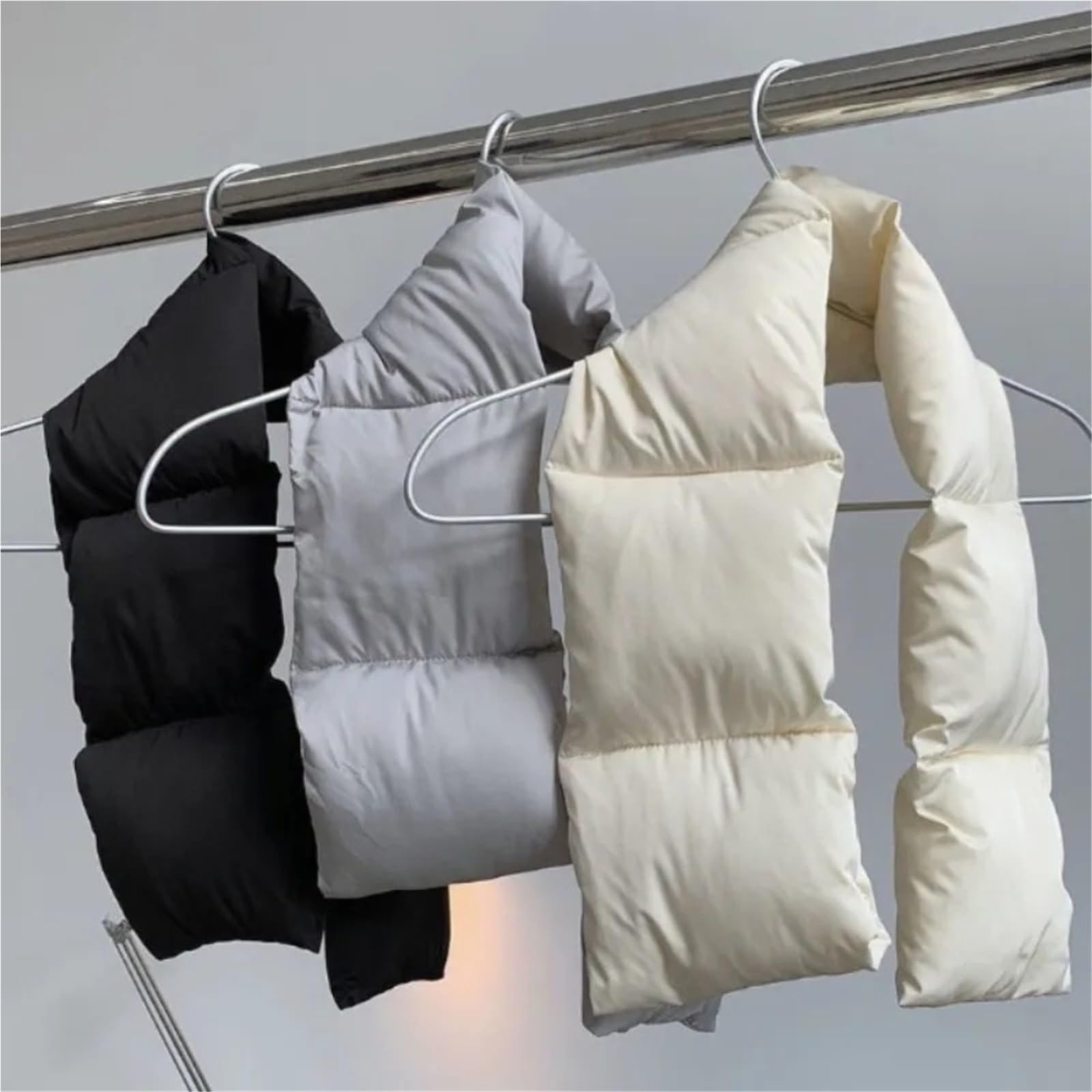 Écharpe chaude d'hiver, 3 pièces, doublure polaire épaisse en peluche, écharpe plumes for femmes et hommes, résistante à l'eau Pour Cyclisme,Ski