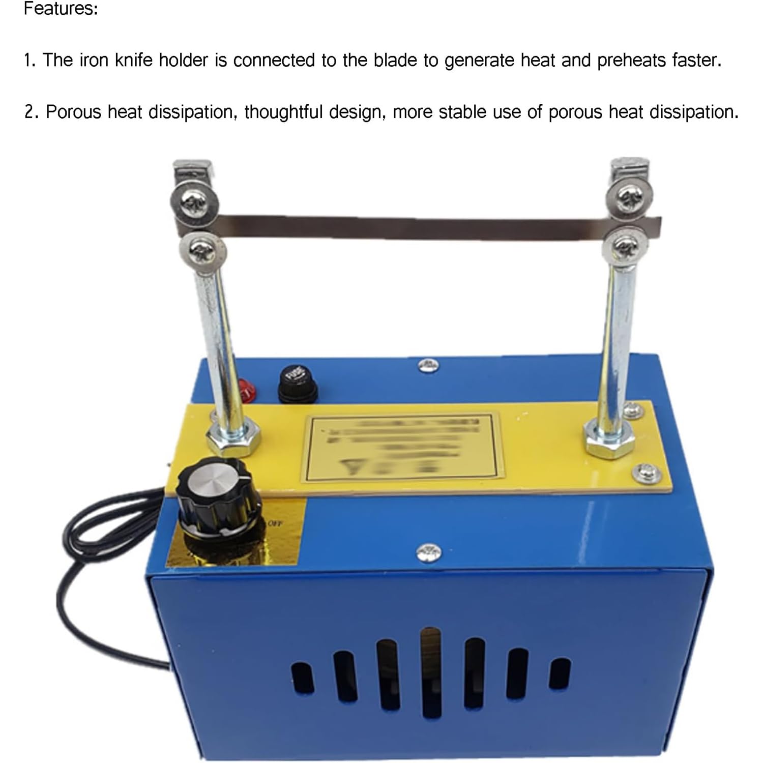 Elektrisches Seilschneider-Set mit Einstellbarer Temperatur, 900 °C maximaler Hitze, 105 mm Klinge, zum Schneiden von Gewebe und Geflechten