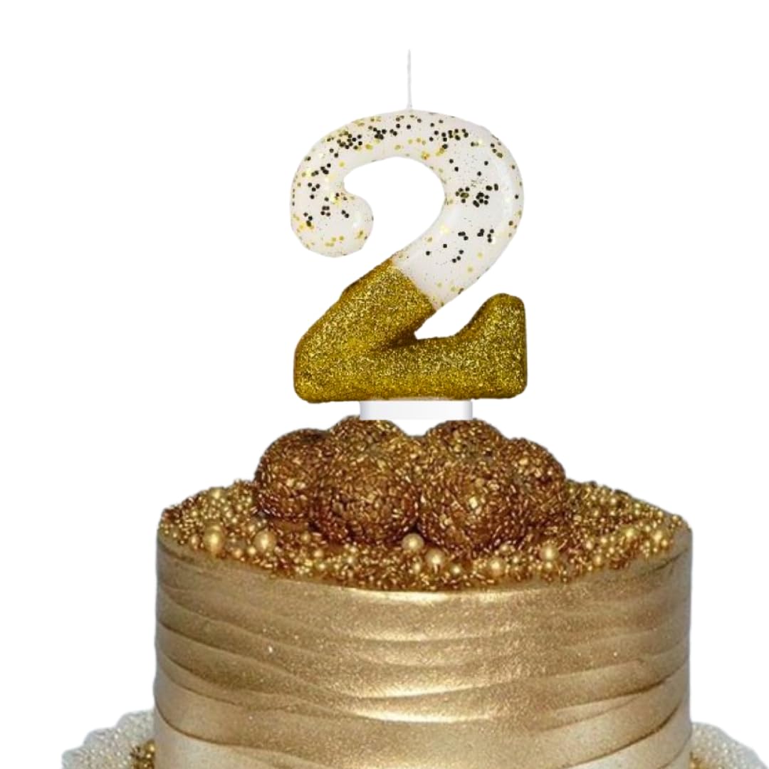 Wanna Party Gold Dipped Numerical Candle Number 2 for Birthday Decoration Items/Birthday Candles for Cake/Toppers/Cake Decoration (B08GMQHLSL) Amazon Price History, Amazon Price Tracker