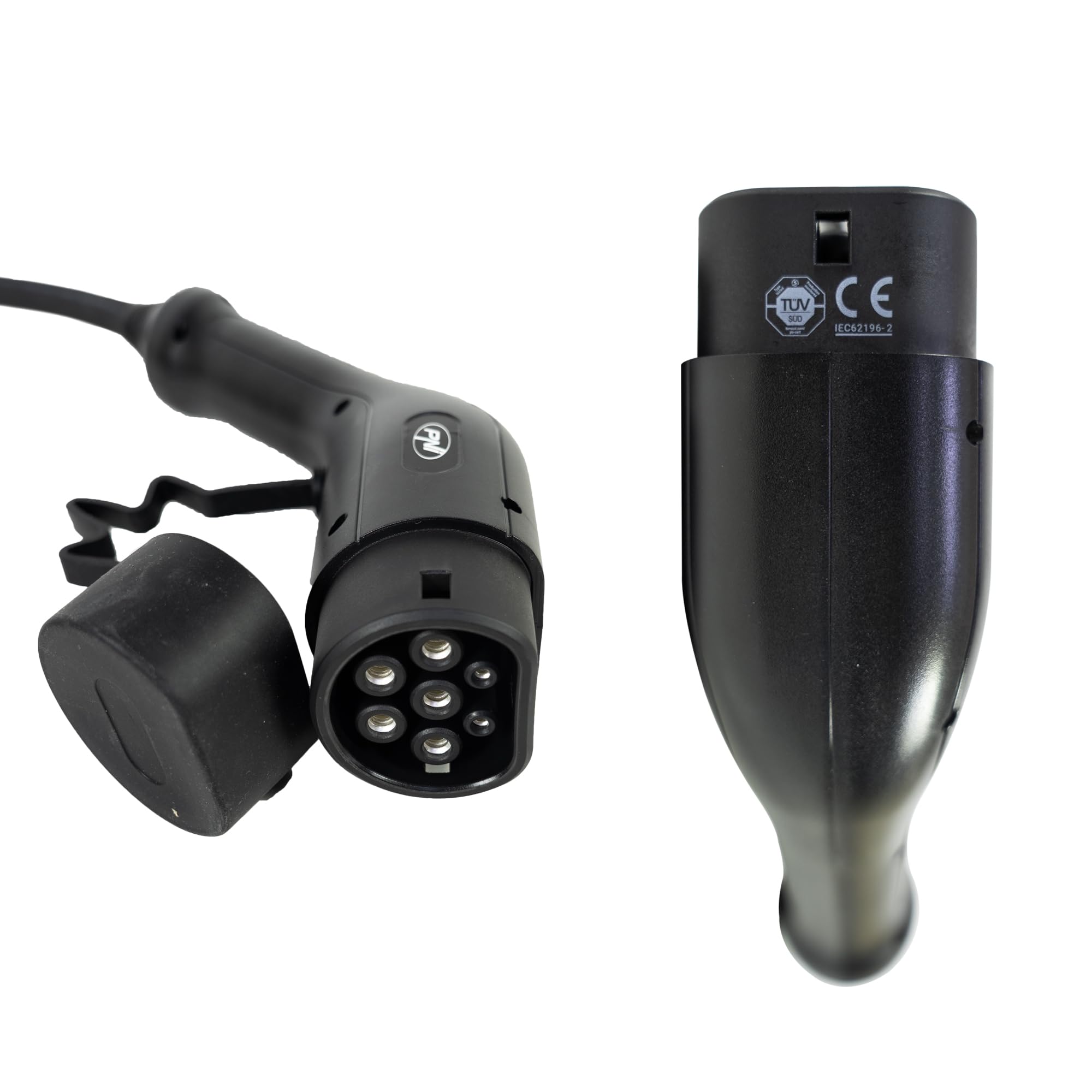 PNI Estación de Carga KW22 32A, 22KW, para Coches eléctricos, 85V - 415V, trifásica, Cable Tipo 2 de 7 Pines, Pantalla de 3,5 Pulgadas, con Bluetooth, Control Mediante App