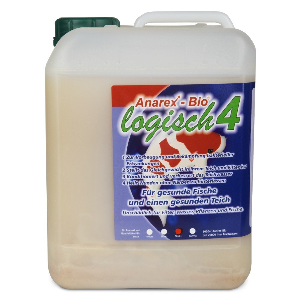 Anarex Bio Logique 4 bactéries lactiques 5 litres Filtre Koi
