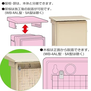 Amazon | 未来工業 ウオルボックス（タテガタ） 1個 WB-4AK