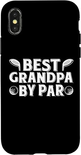 iPhone XXS Best Grandpa By Par Golf For Golfer Golfing Grandfather Case