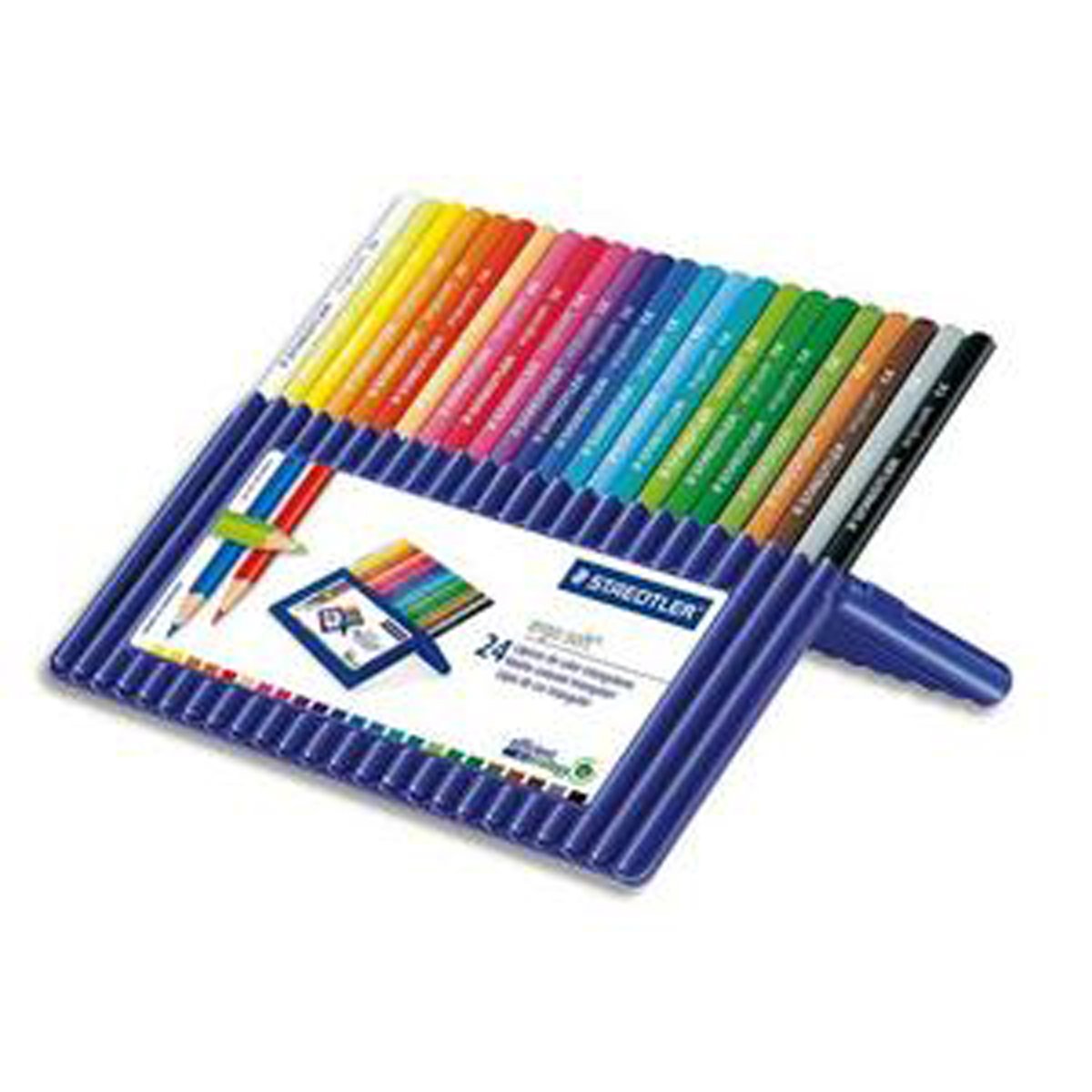 Boîte de 24 crayons de couleurs ERGOSOFT