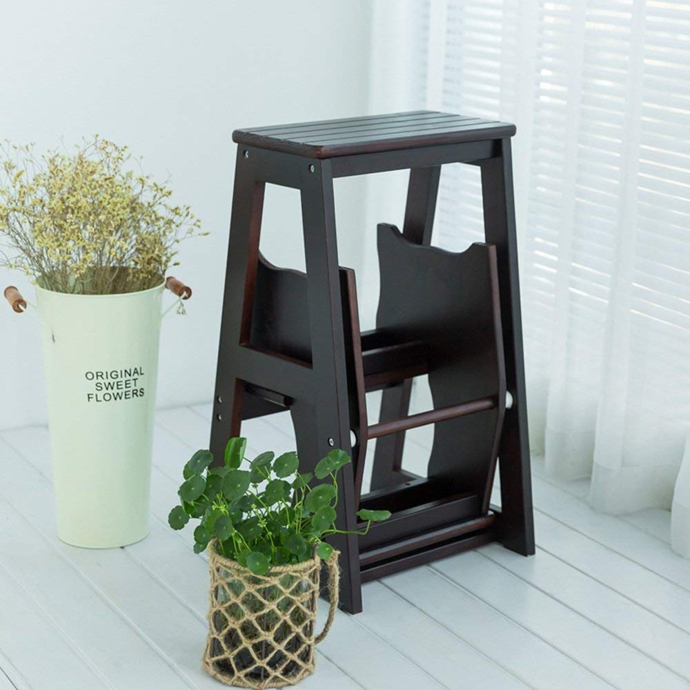 Taburete de escalera de tres niveles plegable para alcanzar estantes altos en casa
