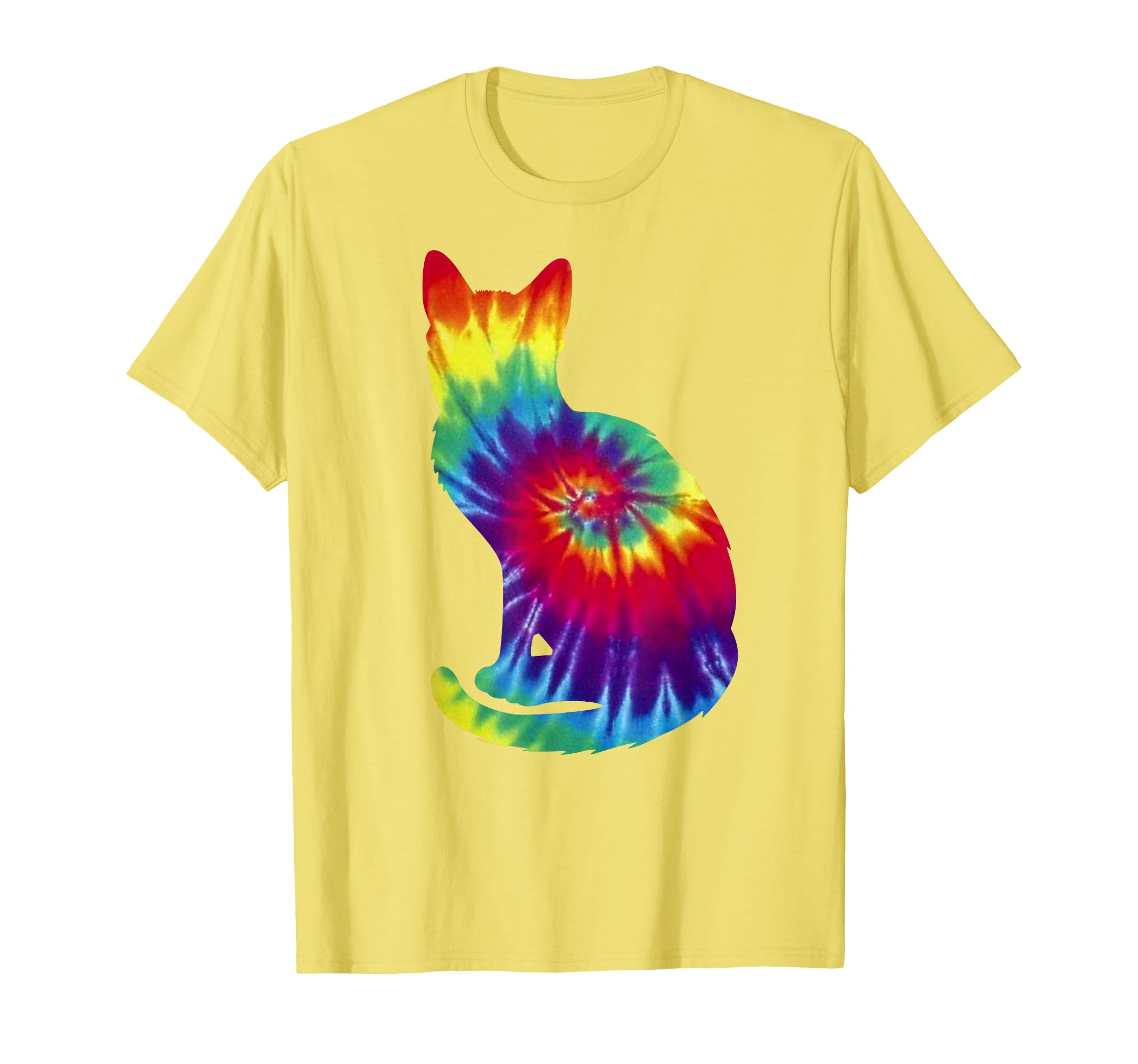 Tie Dye Cat Shirt | Colorful Tye Dye Kitten T-Shirt T-Shirt