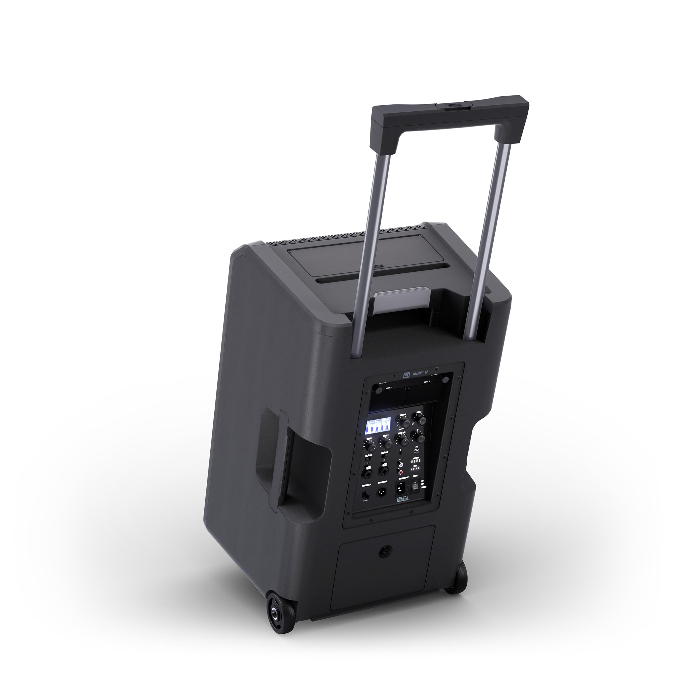 LD Systems ANNY 12-12" Mobiler Bluetooth PA-Lautsprecher mit Akku und Mixer, schwarz