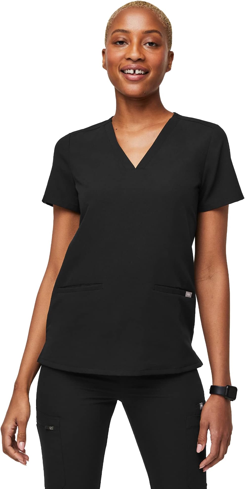 Casma Scrub Top for Women — Classic Fit, 3 Pockets, Four-Way Stretch, Anti-Wrinkle