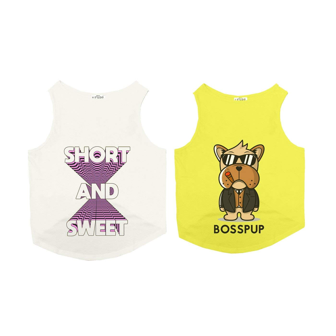See full amazon price history chart for Ruse Set of 2 Summer Dog T-Shirt Short and Sweet & Bosspup Printed Pets Round Neck Sleeveless Combo Vest Tank/Tees/Apparel/Clothes for Dogs White/Yellow/Large (Full Grown Desi/Stray, Doberman etc.) Ruse Set of 2 Summer Dog T-Shirt Short and Sweet & Bosspup Printed Pets Round Neck Sleeveless Combo Vest Tank/Tees/Apparel/Clothes for Dogs White/Yellow/Large (Full Grown Desi/Stray, Doberman etc.) (B08ZDM2HVY) Amazon Price History, Amazon Price Tracker