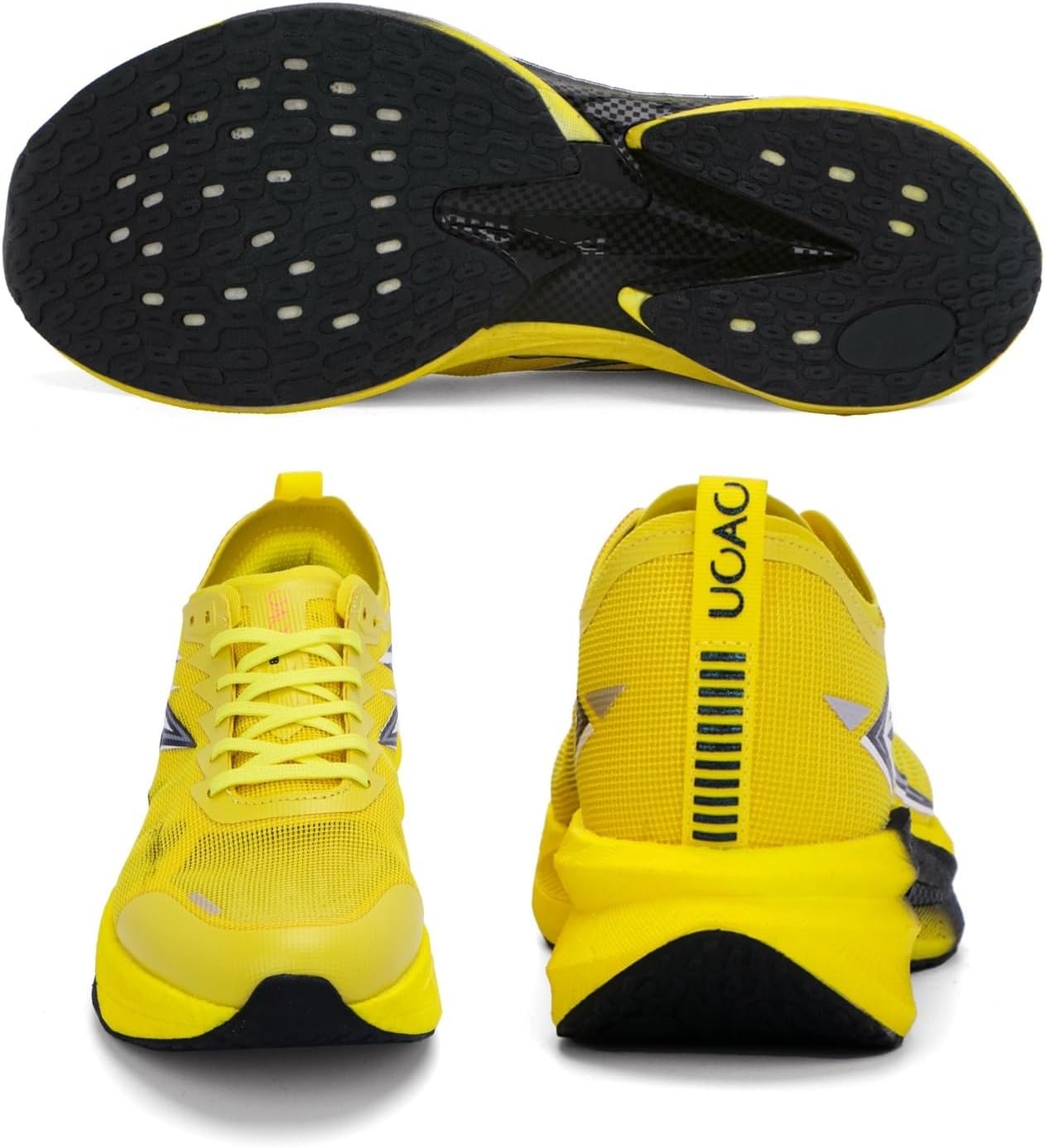 Carbon Plate Marathon Running Racing Shoes Men Stable Support Shock-Relief Ultra-Light TPU Outsole Rebound Sneakers