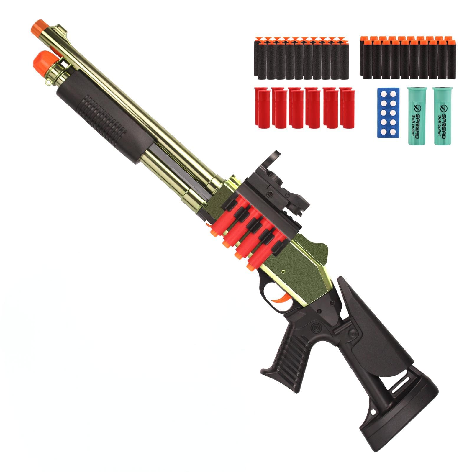 BIU BLASTER 30-Inch Shell Ejecting Foam Blaster for Age 14+ | Soft