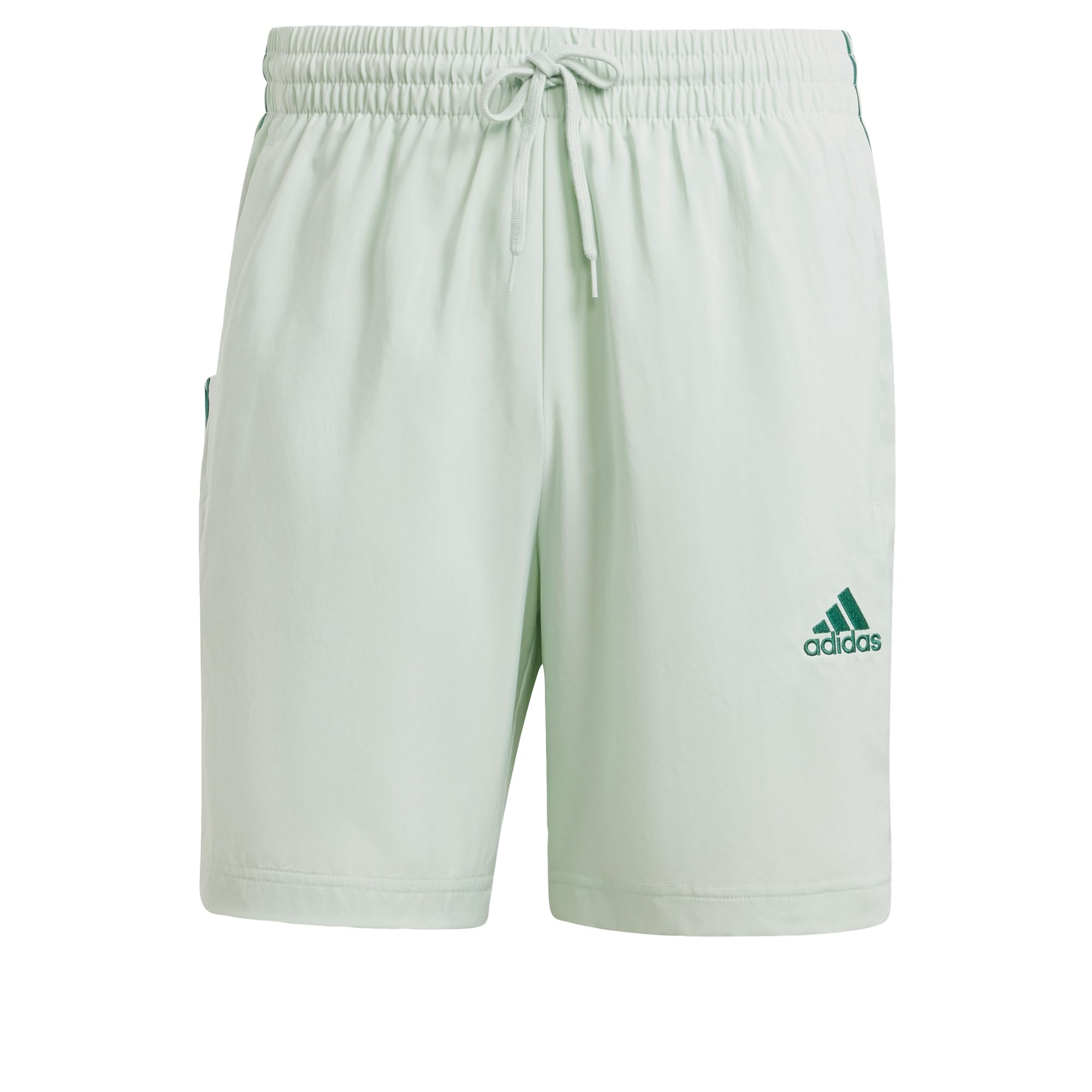 adidas Men's AEROREADY Essentials Chelsea 3-Stripes Shorts, Linen Green F22, XXS