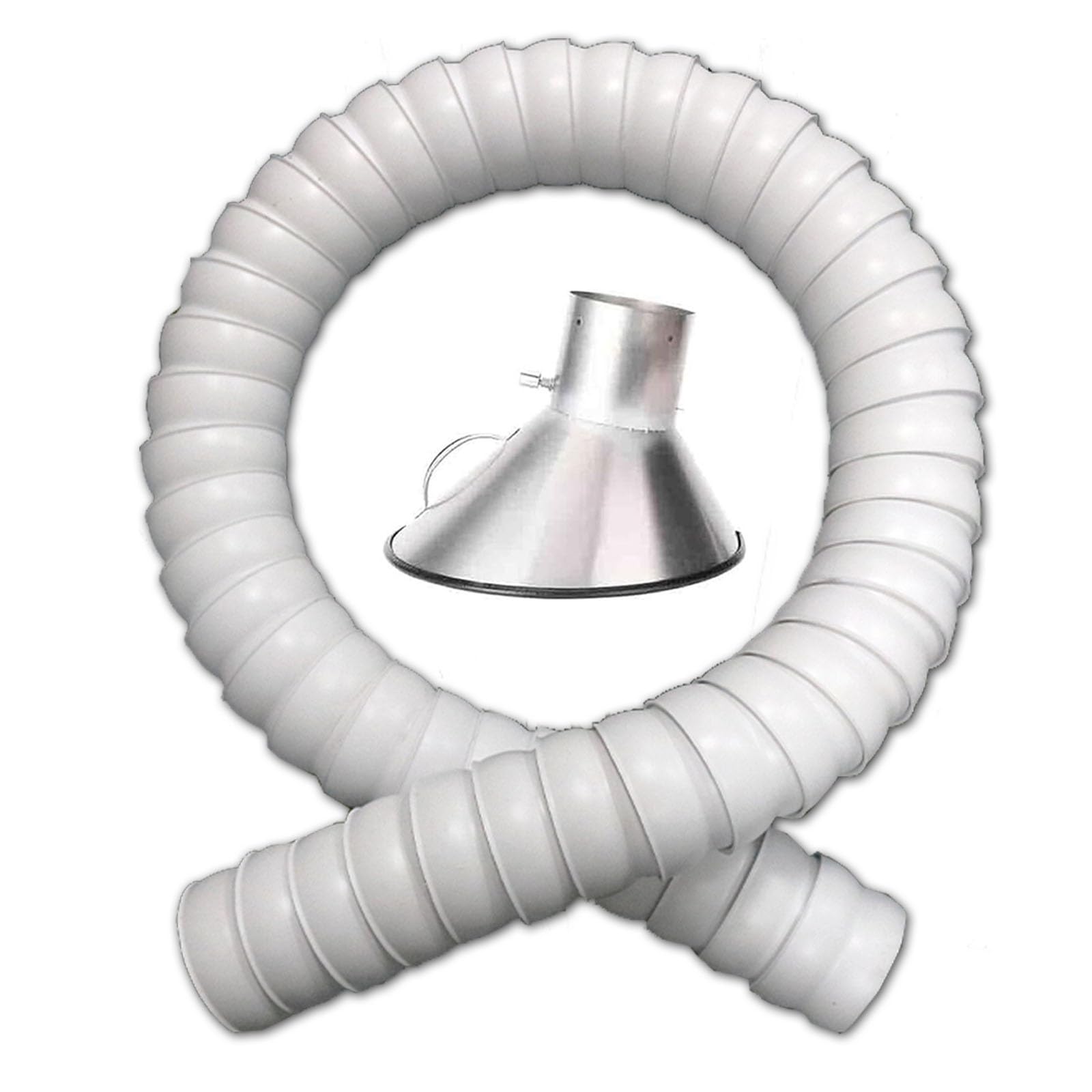 LVSEWOA 3.3/4.9/6.6ft Flexible 360° Industrial Air Extractor Hose for Soldering, Welding Fume Removal, Smoke Extraction - Articulated Design, 100mm Diameter