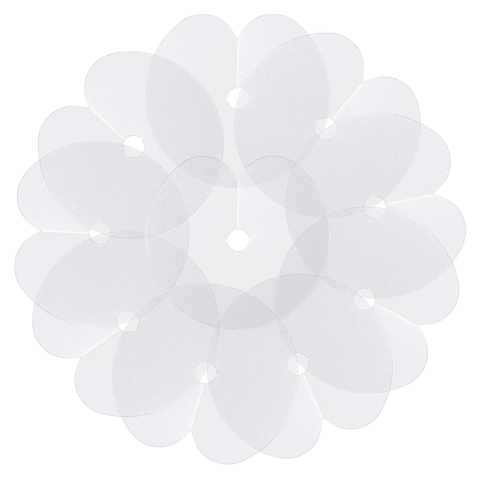 25 Pieces Heat Shield Guards for Hair Extension, Clear Hair Extensions Shield Circular Single Hole Round Shield Spacers Templates Fusion Glue Protector for Hair Extension Bonding(Clear)