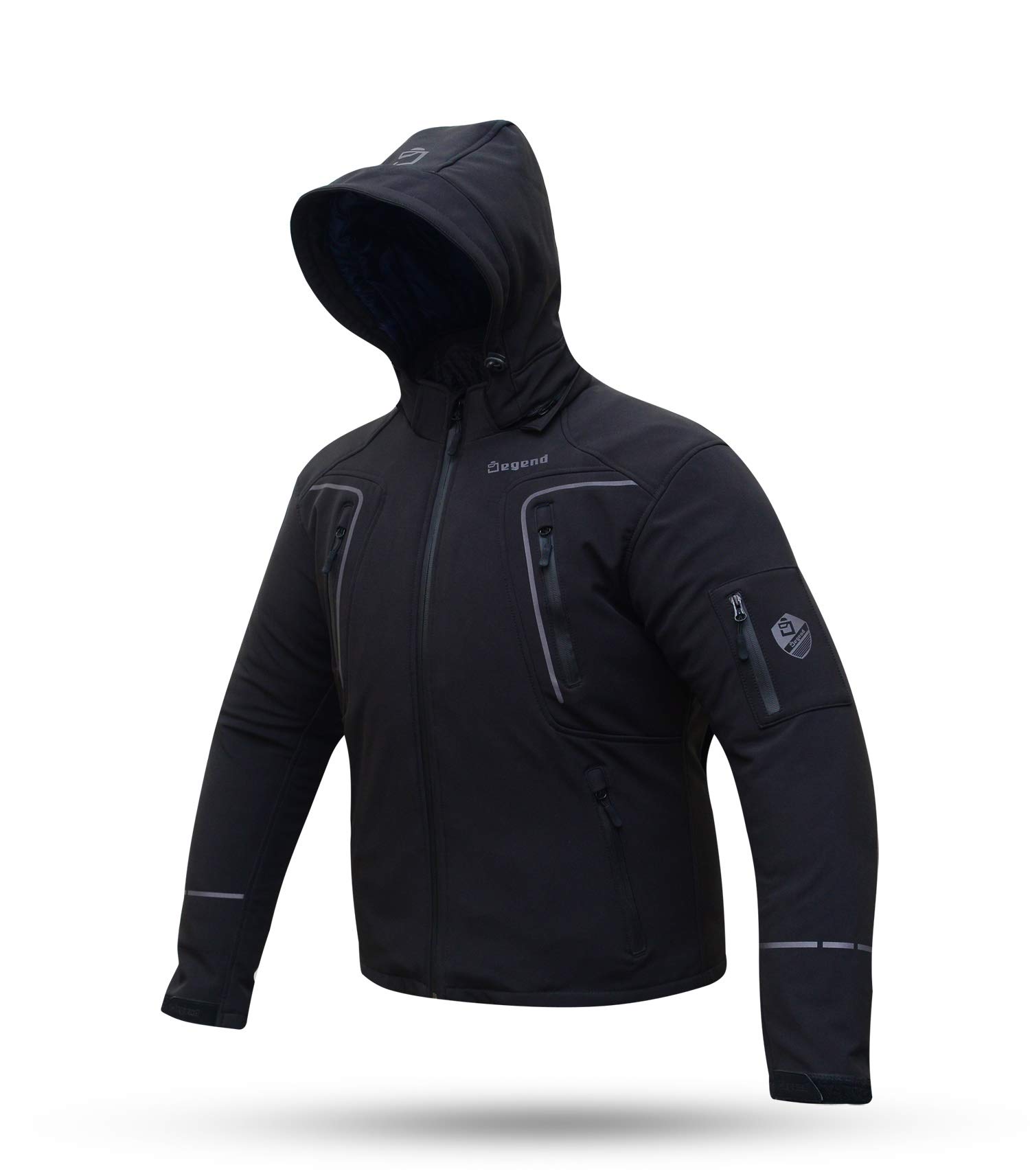 SNOW MAN | Motorradjacke Herren mit Protektoren Wasserdicht und Windfest, Homologiert