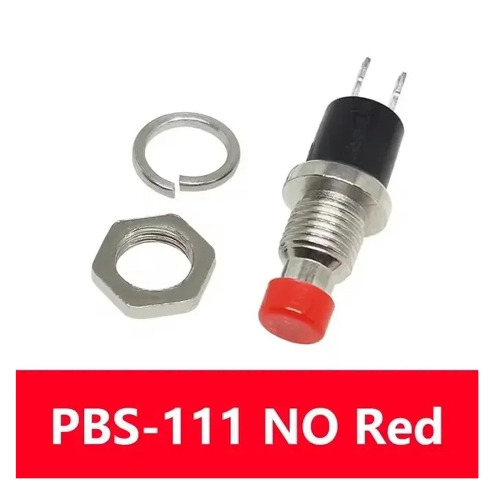 5/20/100Pcs 7mm Momentary Reset Switch Push Button Switch on-Off Micro Switch PBS-110 NO NC(PBS-110 NO White,100pcs)