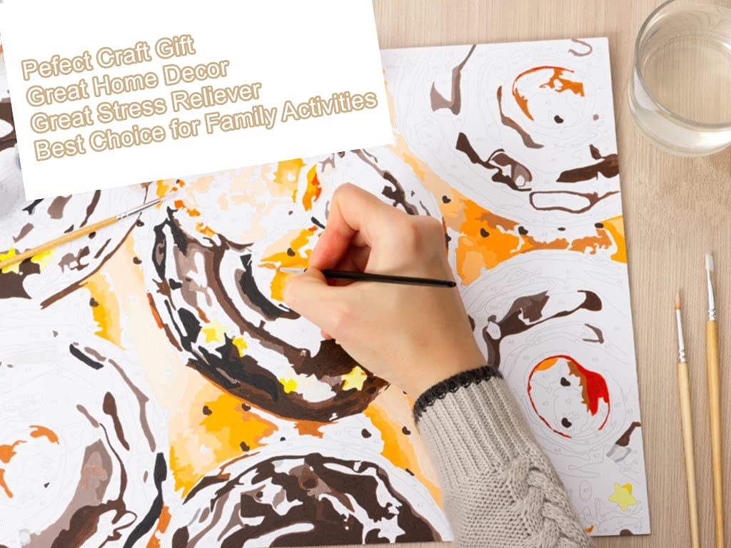 Fan House Dipingere con i Numeri per Adulti Bambini Principianti, Paint