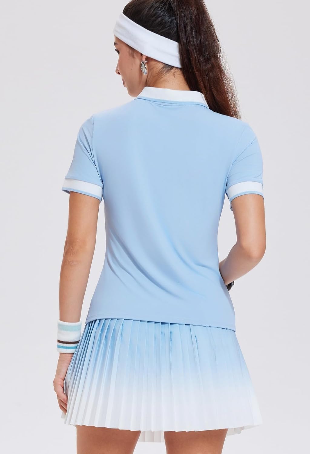 AFZ Women Tennis Skirt Set High Waisted 2 Piece Golf Dresses Outfits Tennis Top Matching Pleated Pickleball Skirt