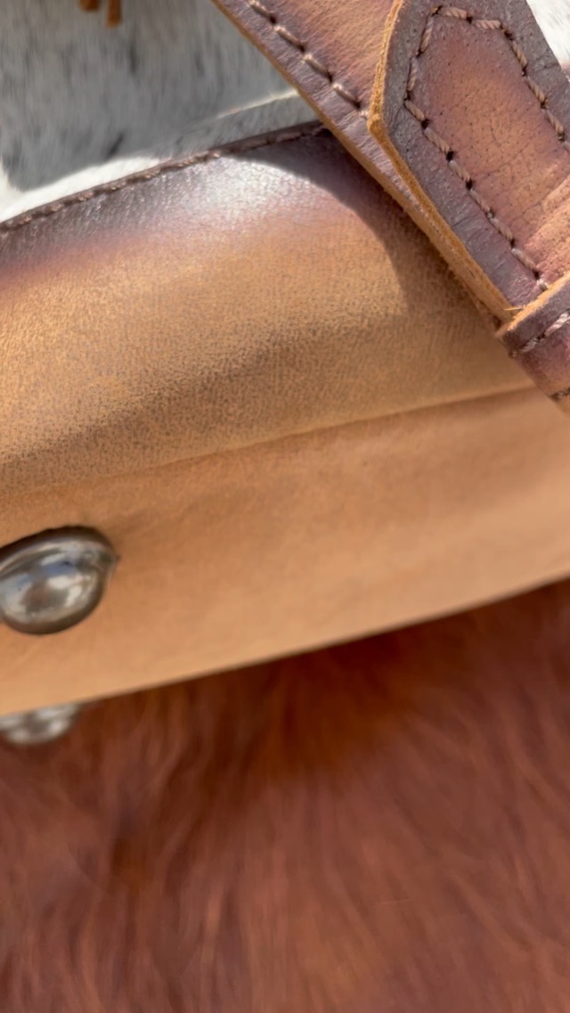 STS RANCHWEAR Sac à bottes Western en cuir de vachette durable et polyvalent avec fermeture éclair avec deux poignées et poches