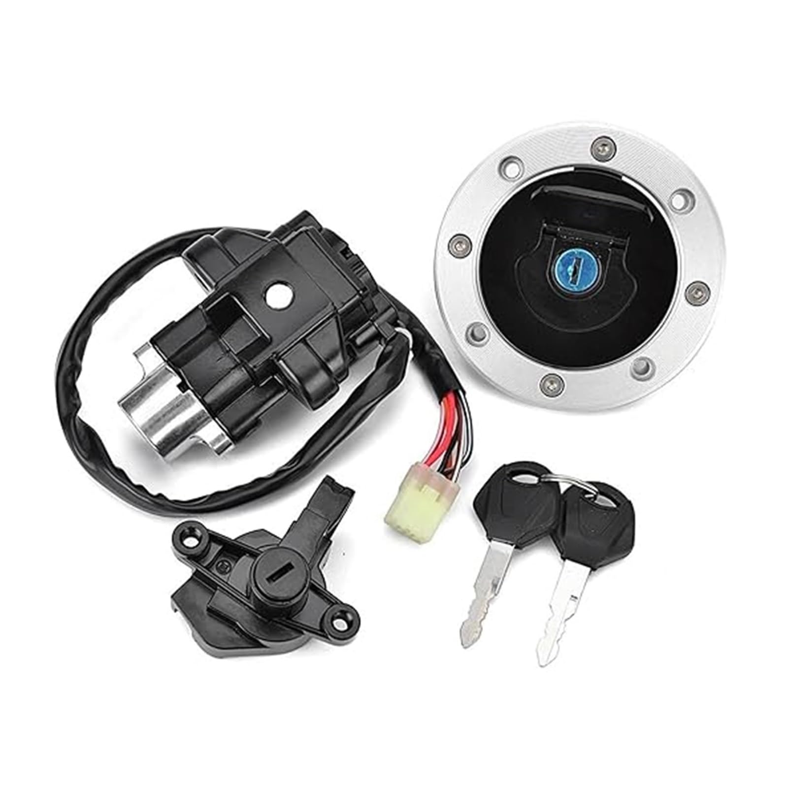 Cerradura De Encendido para Suzuki para GSF1200 para Bandit 1997-2005 Accesorios Interruptor Arranque Juego Llaves Bloqueo Tapa Combustible Gasolina Motocicleta