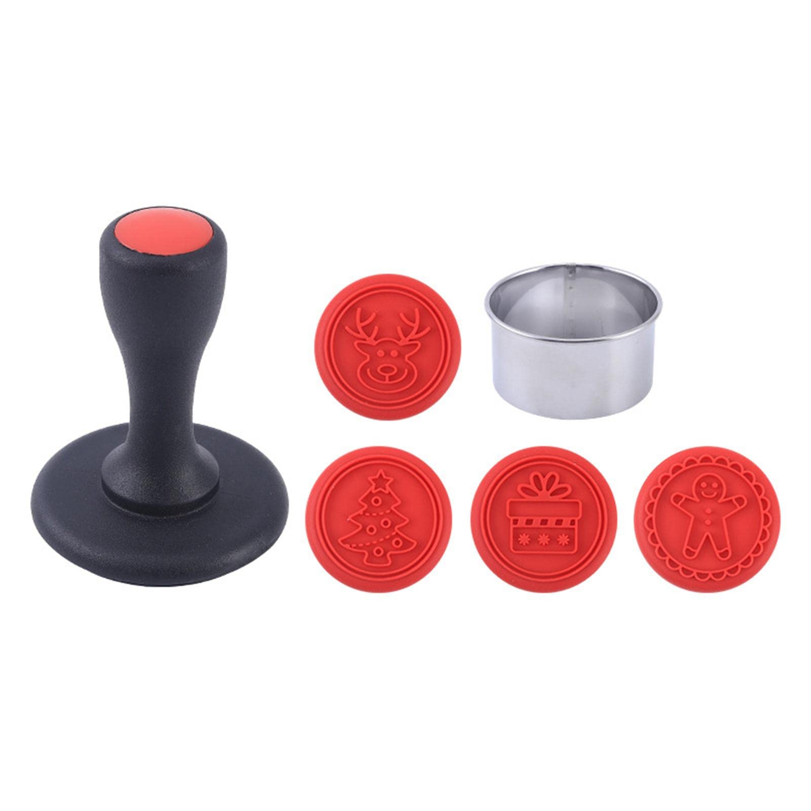 Tsophreniq 1 Set Silicone Cookie Christmas Theme Pressable Biscuit Molds Stamps Kitchen Pastries Tool Shapes for Kids Baking with Stamps Biscuit Mold Press Cutter for Molds for Chocolate