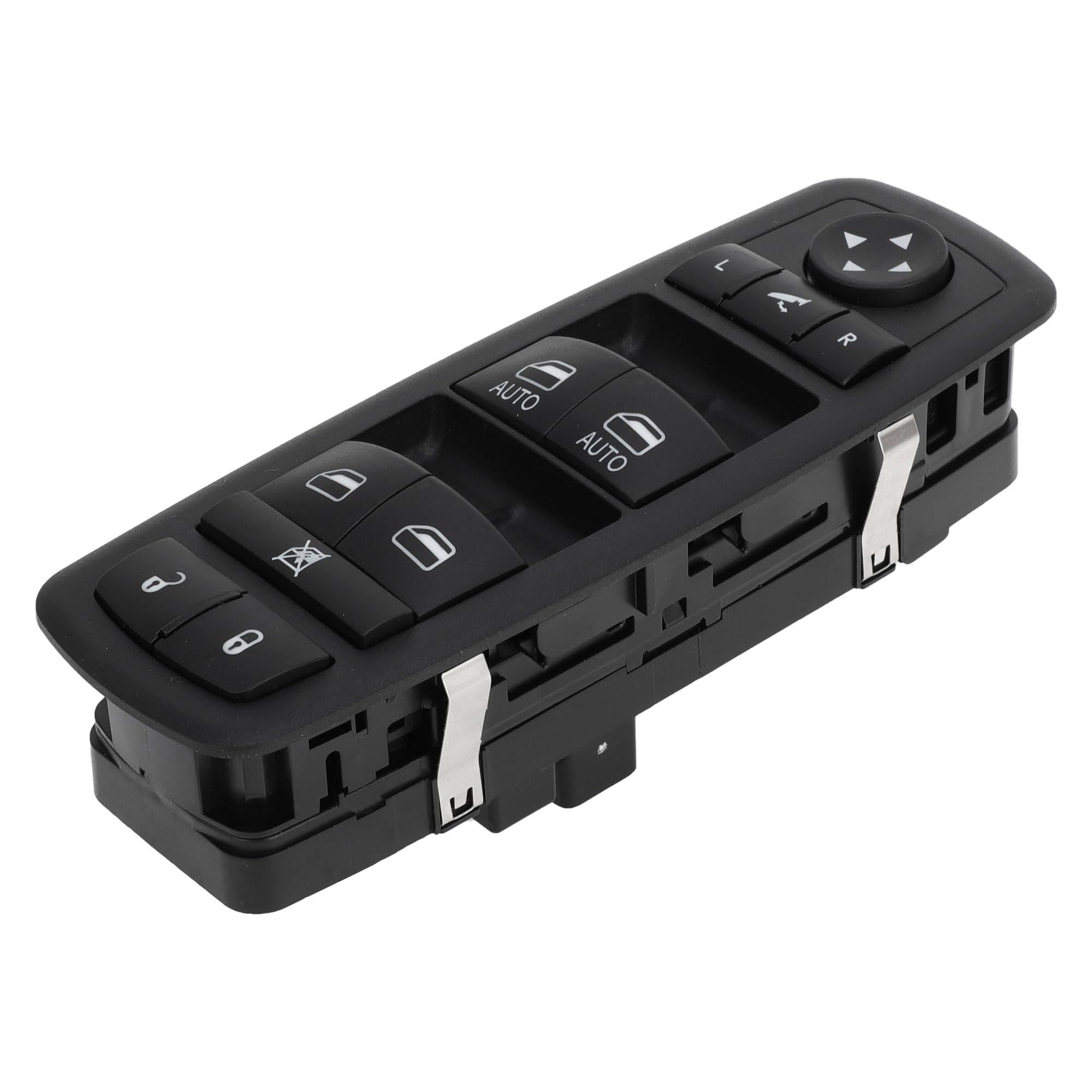 A ABSOPRO Power Window Switch No.68262252AC Front Left Driver Side Window Control Switch for Ram 1500 2500 3500 Black