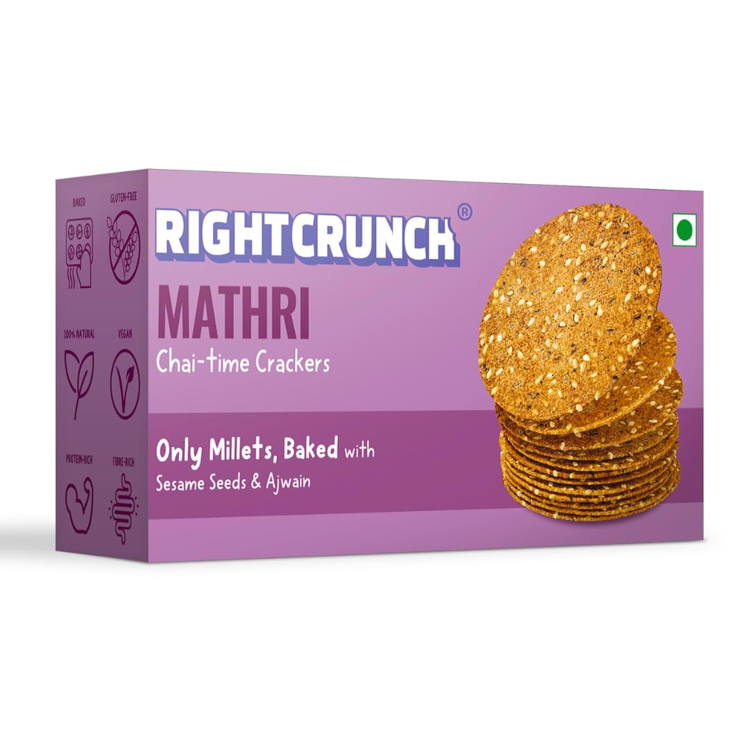 See full amazon price history chart for RIGHTCRUNCH Healthy Snacks for Chai-time, Gluten-free & Baked, Only Millet based Crackers, Indian crunchy snack No preservatives | Mathri Pack of 1 (180gms) RIGHTCRUNCH Healthy Snacks for Chai-time, Gluten-free & Baked, Only Millet based Crackers, Indian crunchy snack No preservatives | Mathri Pack of 1 (180gms) (B0C6MXR8RH) Amazon Price History, Amazon Price Tracker