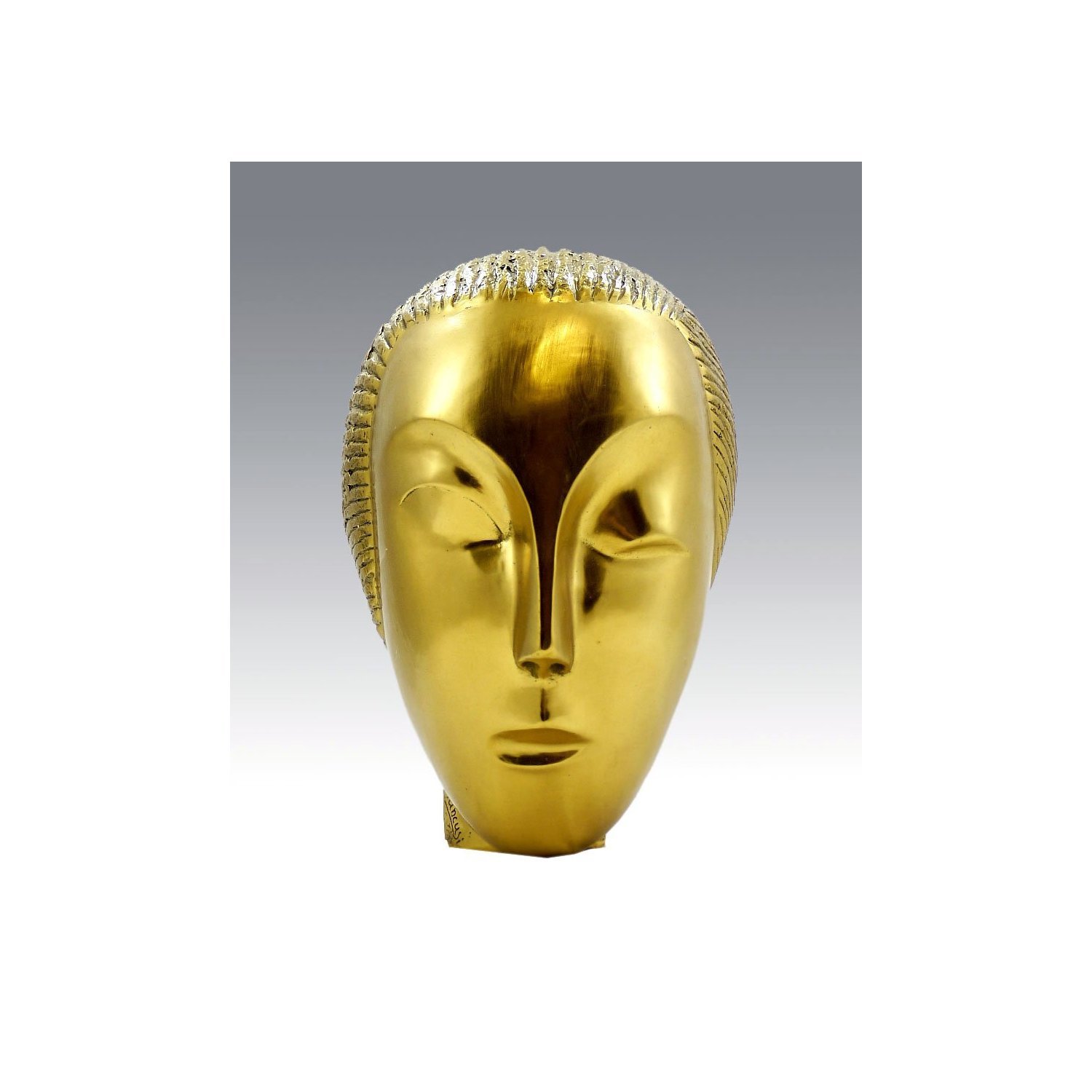 Ekershop moderne-motif : muse muse (endormi-constantin brâncusi signée) - sculpture en bronze - Bronze - or